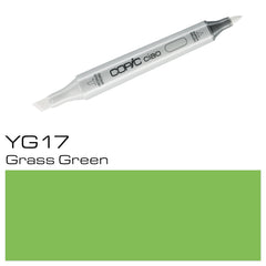 Experience professional-level coloring with COPIC CIAO MARKER YG17 GRASS GREEN. This high-quality marker offers precise color application and smooth ink flow, perfect for creating vibrant and realistic illustrations. The YG17 color provides a rich and natural grass green shade, adding depth and dimension to your artwork. Elevate your coloring game with COPIC!