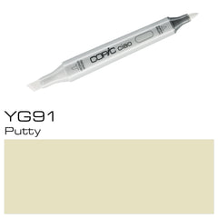 The COPIC CIAO MARKER YG 91 PUTTY is perfect for artists and designers looking for a versatile marker with rich and vibrant colors. With its YG 91 Putty color, this marker is excellent for adding depth and dimension to your artwork. Its alcohol-based ink is also blendable, allowing for smooth transitions and shading.