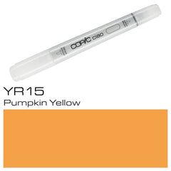 -Copic Ciao Marker in Pumpkin Yellow is perfect for adding vibrant color to your artwork. With its alcohol-based ink and versatile brush and chisel tips, it allows for smooth and precise application. Enhance your creations with the long-lasting, fade-resistant formula of Copic markers.
