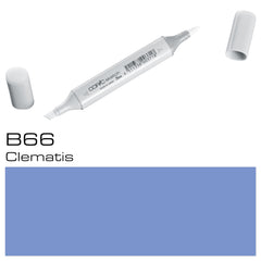Introducing the COPIC SKETCH MARKER B 66 CLEMATIS, a high-quality writing tool with rich color and precision. With its versatile brush and chisel tip, this marker allows for seamless blending and vibrant results with every stroke. Perfect for artists and professionals, the COPIC SKETCH MARKER B 66 CLEMATIS offers endless creative possibilities.