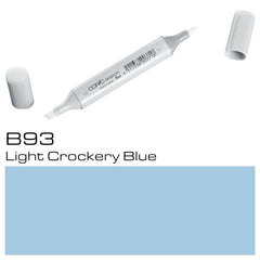 Get precise and vibrant color with the COPIC SKETCH MARKER B93 LIGHT BLUE. Its unique design ensures smooth and even strokes, while its alcohol-based ink dries quickly for smudge-free results. Perfect for shading, highlighting, and blending, this marker will elevate your artwork to the next level.