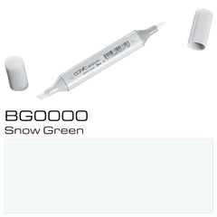 The COPIC SKETCH MARKER BG0000 SNOW GREEN offers a unique range of coloring possibilities, with its light and crisp green hue. Made with high-quality ink, this marker ensures smooth coloring and blending, making it a versatile tool for artists, designers, and coloring enthusiasts.