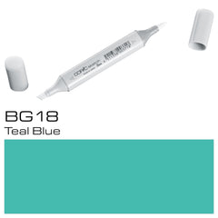 Bg18 Teal Blue Sketch Marker - Al Masam Stationery LLC