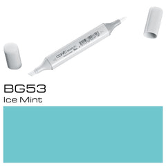 The COPIC SKETCH MARKER BG53 Ice Mint offers precision and versatility for all your coloring needs. With its highly pigmented and blendable ink, you can easily create beautiful gradients and vibrant shades. The ergonomic design ensures comfortable usage, making it the perfect choice for professional artists and beginners alike.