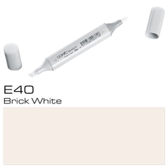 E40 Brick White Sketch Marker - Al Masam Stationery LLC