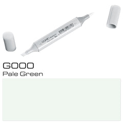The COPIC SKETCH MARKER G000 PALE GREEN is a professional-grade marker perfect for artists and designers. With its high-quality ink and precise tip, it allows for seamless coloring and blending. Its light and subtle green shade brings life to any artwork. Add a touch of sophistication to your creations with this must-have marker.