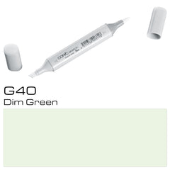 Create beautiful, vibrant illustrations with the COPIC SKETCH MARKER G40 DIM GREEN. Its high-quality ink is blendable and long-lasting, allowing for smooth and precise coloring. Perfect for artists and illustrators looking to add depth and dimension to their work.