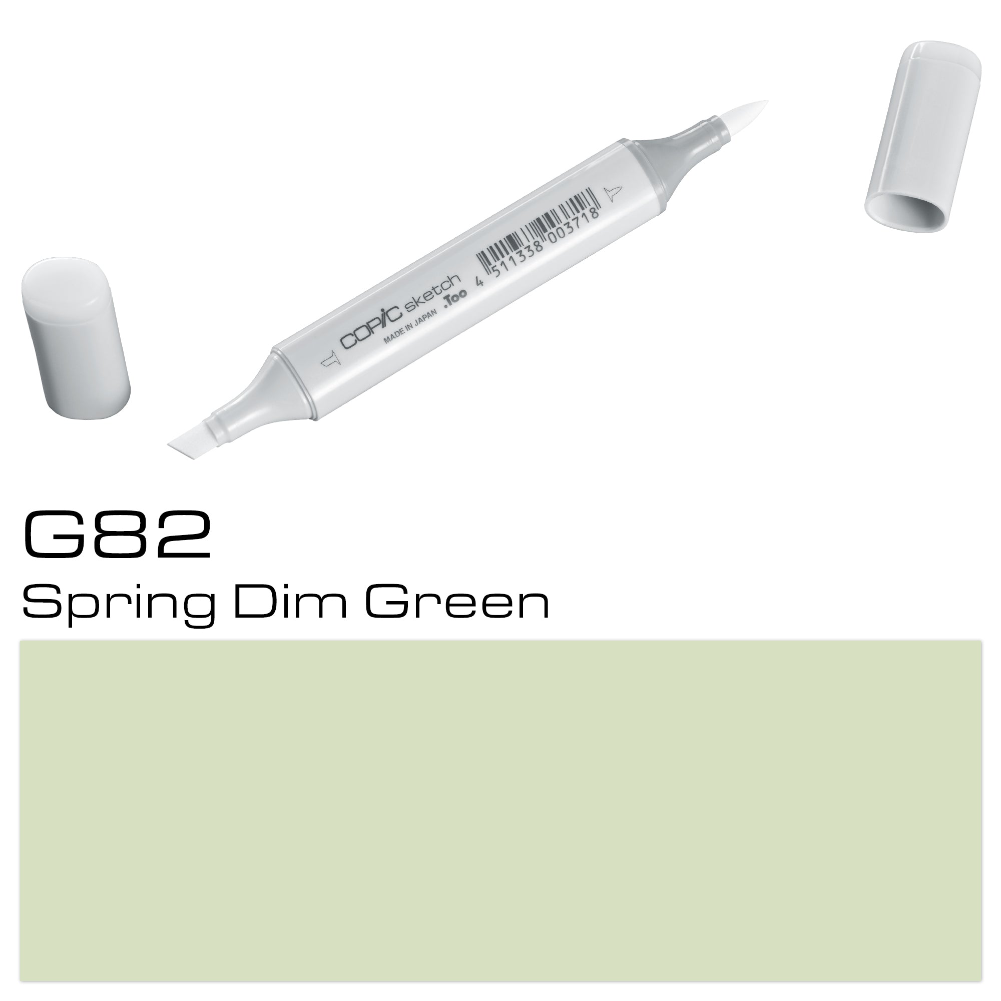 Create vibrant and detailed artwork with the COPIC SKETCH MARKER G82 SPRING DIM GREEN. With its high-quality ink, this marker provides smooth and consistent coverage, allowing you to add depth and dimension to your designs. Perfect for adding a touch of natural green to your spring-themed illustrations.