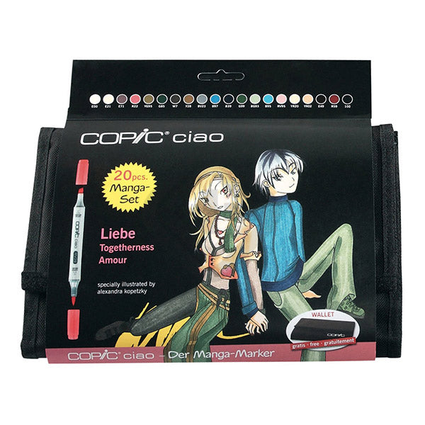 COPIC ciao Set of 20pc - Friend  in Wallet Main image