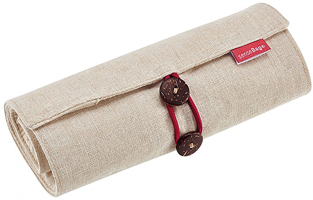 Transotype Sense Bag 18 Pencil Roll-Up Case Natural ( For Multiliners) - Al Masam Stationery LLC Main image