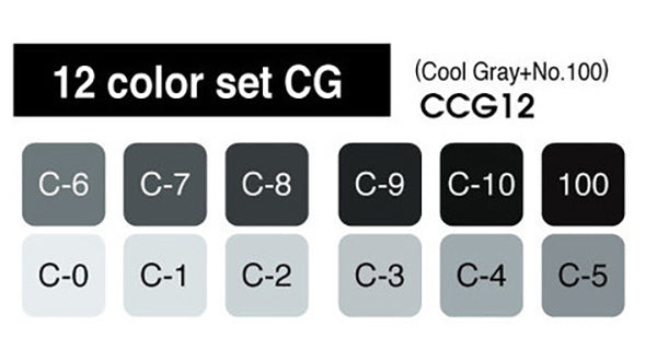 Copic Marker Grey Set  Cg Secondary image