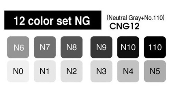 Copic Marker Grey Set  Ng Secondary image