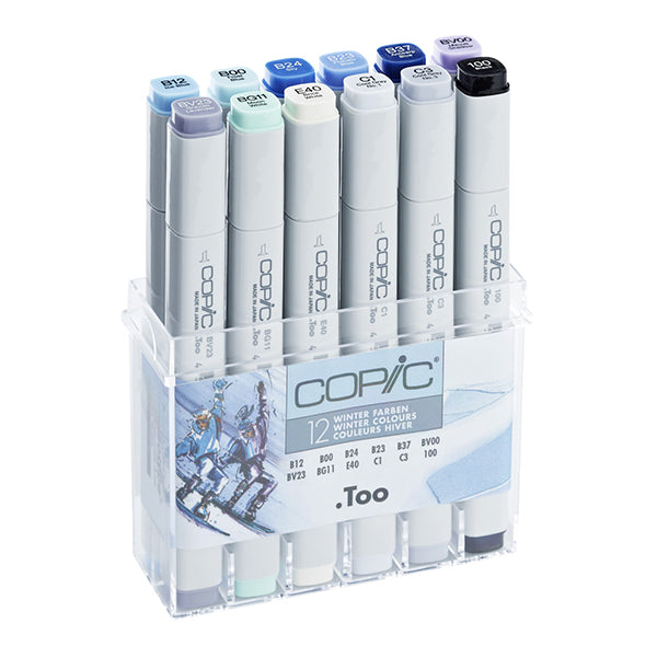 Introducing Copic Marker Winter Colors - the must-have set for all your artistic needs! With rich, vibrant pigments and a smooth application, enhance your winter-themed illustrations with ease. Perfect for professionals and enthusiasts alike, elevate your creations to a whole new level. Main image
