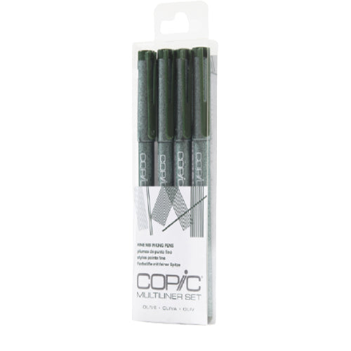 Copic Multiliner Olive Set 0.05, 0.1, 0.3 & 0.5mm Main image