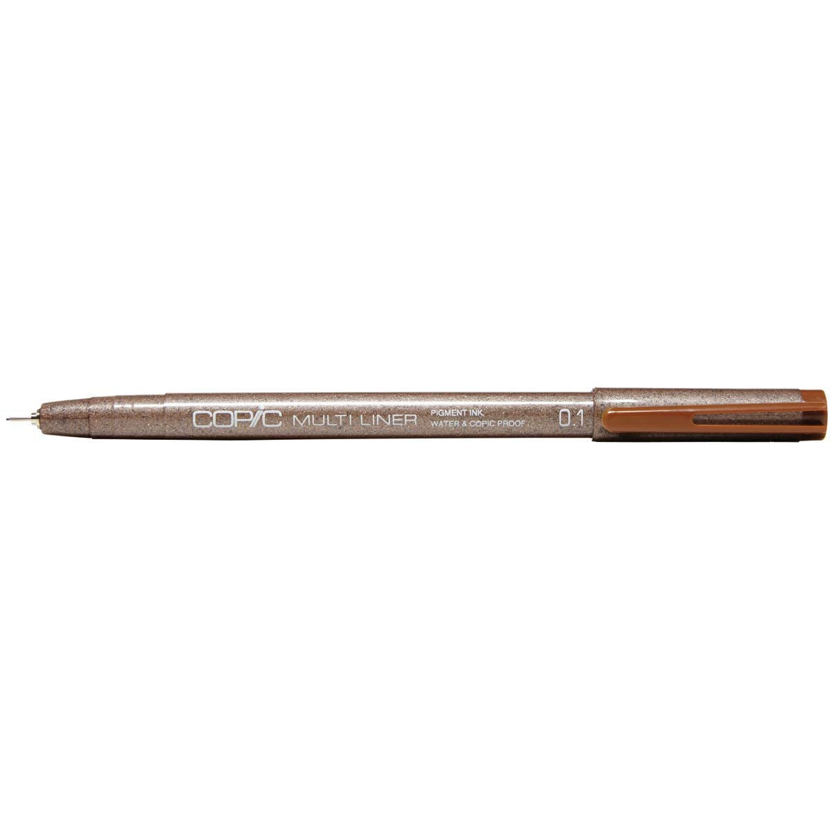 Ink like a pro with the Copic Multiliner sepia 0,1mm. This precision pen features a 0,1mm tip for smooth and accurate lines. Perfect for artists and designers, it delivers a rich sepia color that adds depth and character to your work. Elevate your art with this top-of-the-line pen. Main image