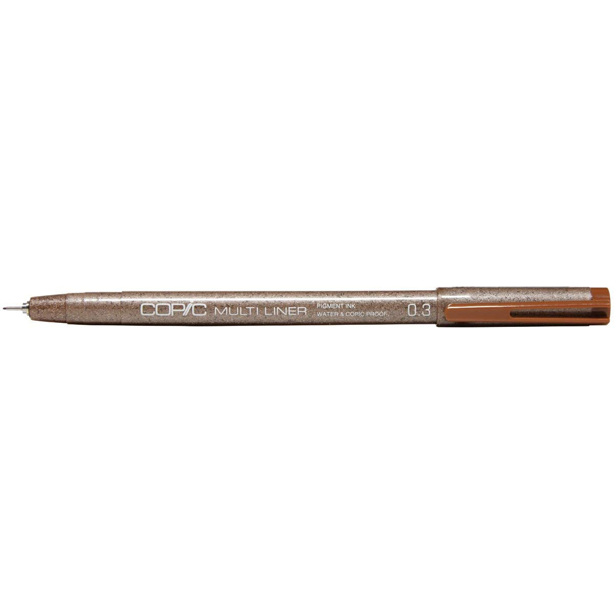 This Copic Multiliner sepia 0,3mm pen is perfect for creating precise, sepia-colored lines. With a 0,3mm tip, it allows for smooth and accurate drawing, making it ideal for artists and professionals who demand precision and control. Its archival quality ink is fade-resistant, ensuring long-lasting artwork. Main image