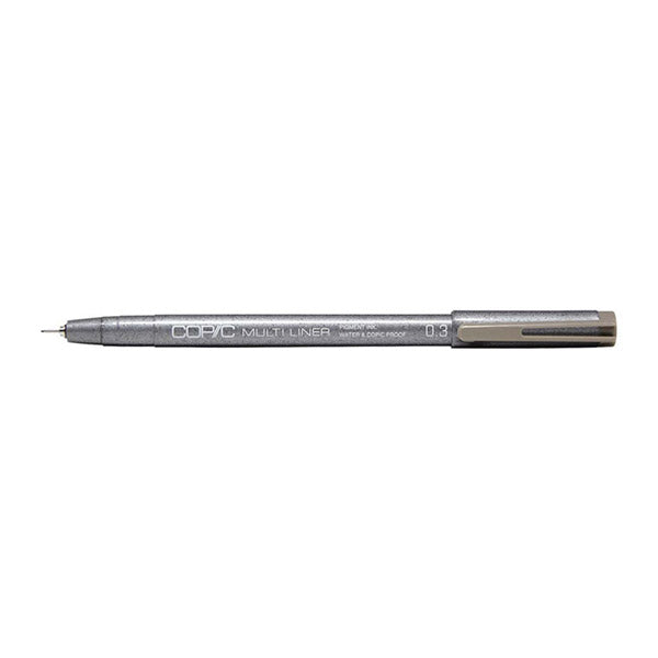 With their precise tips and high-quality inks, Copic Multiliners are a favourite tool of artists, illustrators, and architects for meeting the rigorous demands of their inking work.  Features:  Pigment-based ink. Waterproof, bleed-proof, acid-free, archival quality. Compatible with Copic Markers. Photocopy-safe—does not dissolve toner.