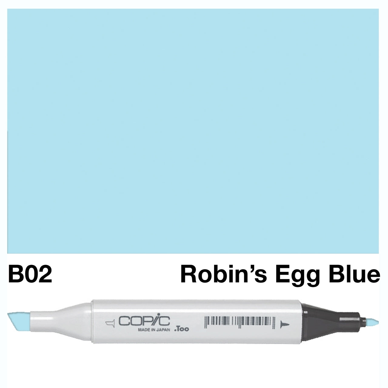 Create beautiful and detailed illustrations with the COPIC SKETCH MARKER B02 in Robin Egg Blue. This high-quality, alcohol-based marker provides smooth and consistent lines that won't smudge or bleed. Perfect for artists and designers, the Robin Egg Blue color adds a touch of vibrancy and freshness to any artwork. Main image