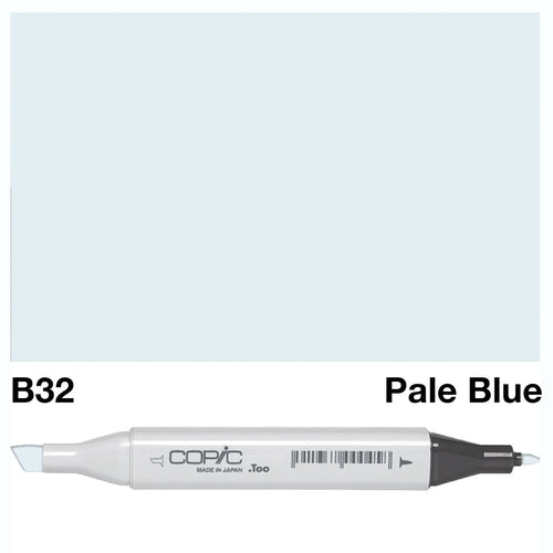 The COPIC SKETCH MARKER B 32 PALE BLUE is a professional-grade, alcohol-based marker that offers highly pigmented and blendable color. With a wide range of colors available, this marker allows for precise and consistent coloring, making it a favorite among artists and designers. Main image