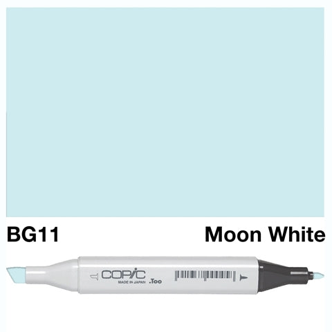 The COPIC SKETCH MARKER BG 11 MOON WHITE is a versatile and high-quality tool for artists and designers. With its unique blend of colors and precision tip, it allows for smooth and controlled strokes, making it perfect for creating stunning illustrations and designs. Its alcohol-based ink is also long-lasting and fade-resistant, ensuring your artwork will stand the test of time. Enhance your creativity with the COPIC SKETCH MARKER BG 11 MOON WHITE. Main image