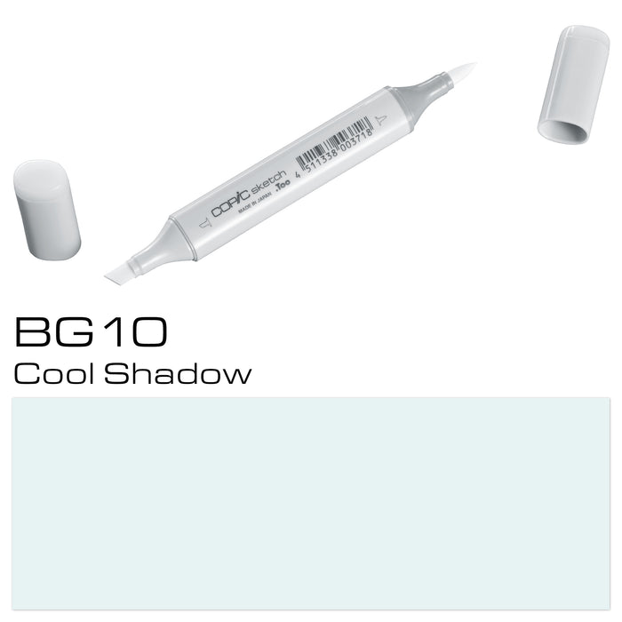 Introducing the COPIC SKETCH MARKER BG10 COOL SHADOW - the perfect tool for all your shading needs. With its precise tip and high-quality ink, this marker delivers beautifully cool shadows to make your illustrations pop. Improve your artwork today with the COPIC SKETCH MARKER BG10 COOL SHADOW.
