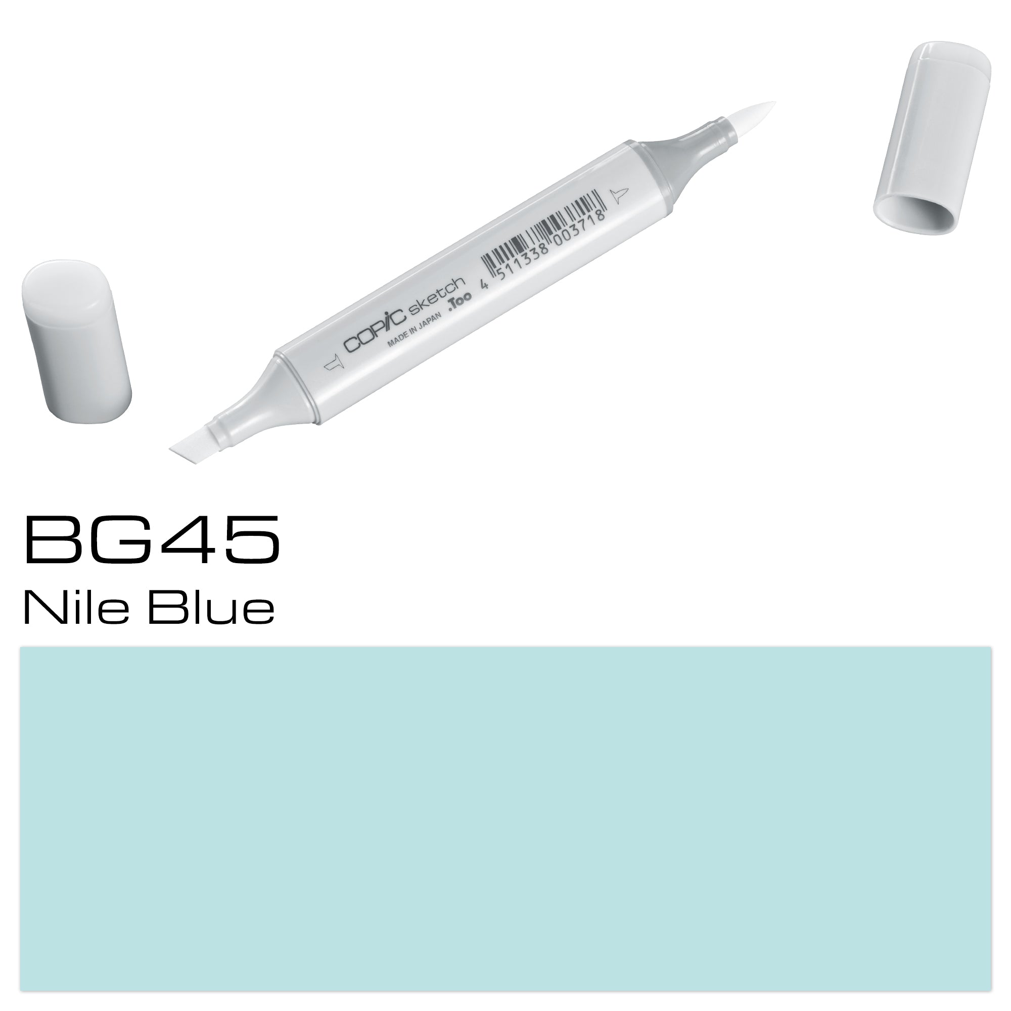 The COPIC SKETCH MARKER BG45 NILE BLUE is a high-quality marker that offers vibrant and long-lasting color. The perfect addition to any artist's toolkit, this marker features a unique blend of colors and a precision brush tip for precise and flawless lines. Embrace the endless creative possibilities with this versatile marker. Main image
