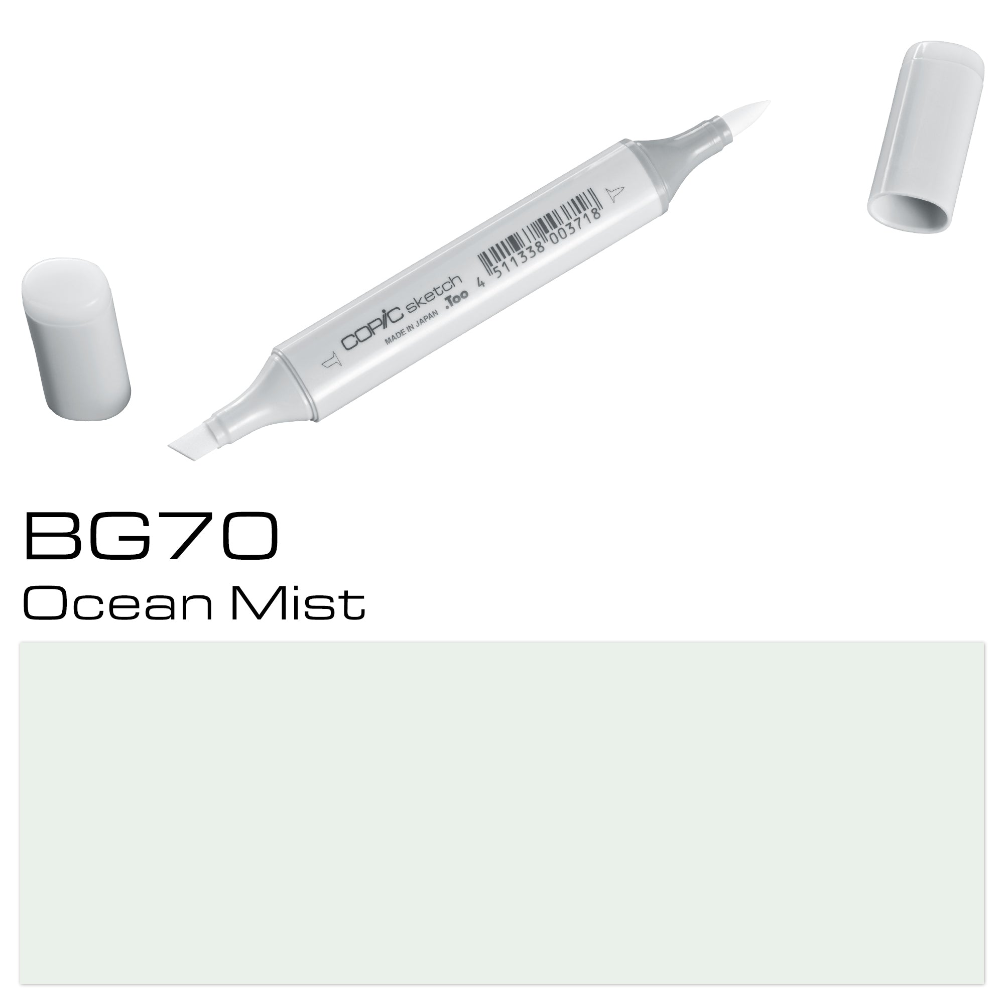 Crafted for precision and versatility, the COPIC SKETCH MARKER BG70 Ocean Mist is the ideal tool for any artist. Its rich pigment and vibrant color allows for smooth, seamless blending and shading. With its waterproof and fade-resistant ink, your creations will last for years to come. Main image