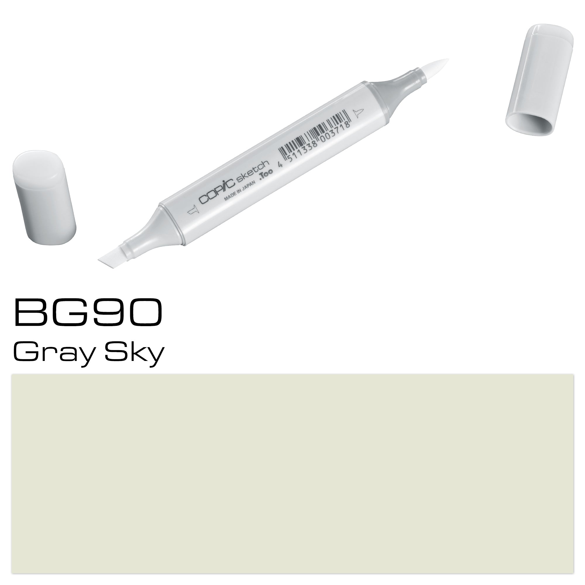 Discover the perfect balance of warm and cool tones with the COPIC SKETCH MARKER BG90 GRAY SKY. Its high-quality ink and flexible brush tip make it ideal for blending and shading, while its ergonomic design ensures a comfortable grip for precise detailing. Elevate your artwork with this essential marker. Main image