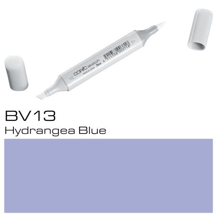 This COPIC SKETCH MARKER BV 13 in Hydrangea Blue provides superior color blending and smooth, consistent lines. Its alcohol-based ink is vibrant, long-lasting, and resists smudging. Perfect for professional or creative projects, this marker offers precise and professional results every time.