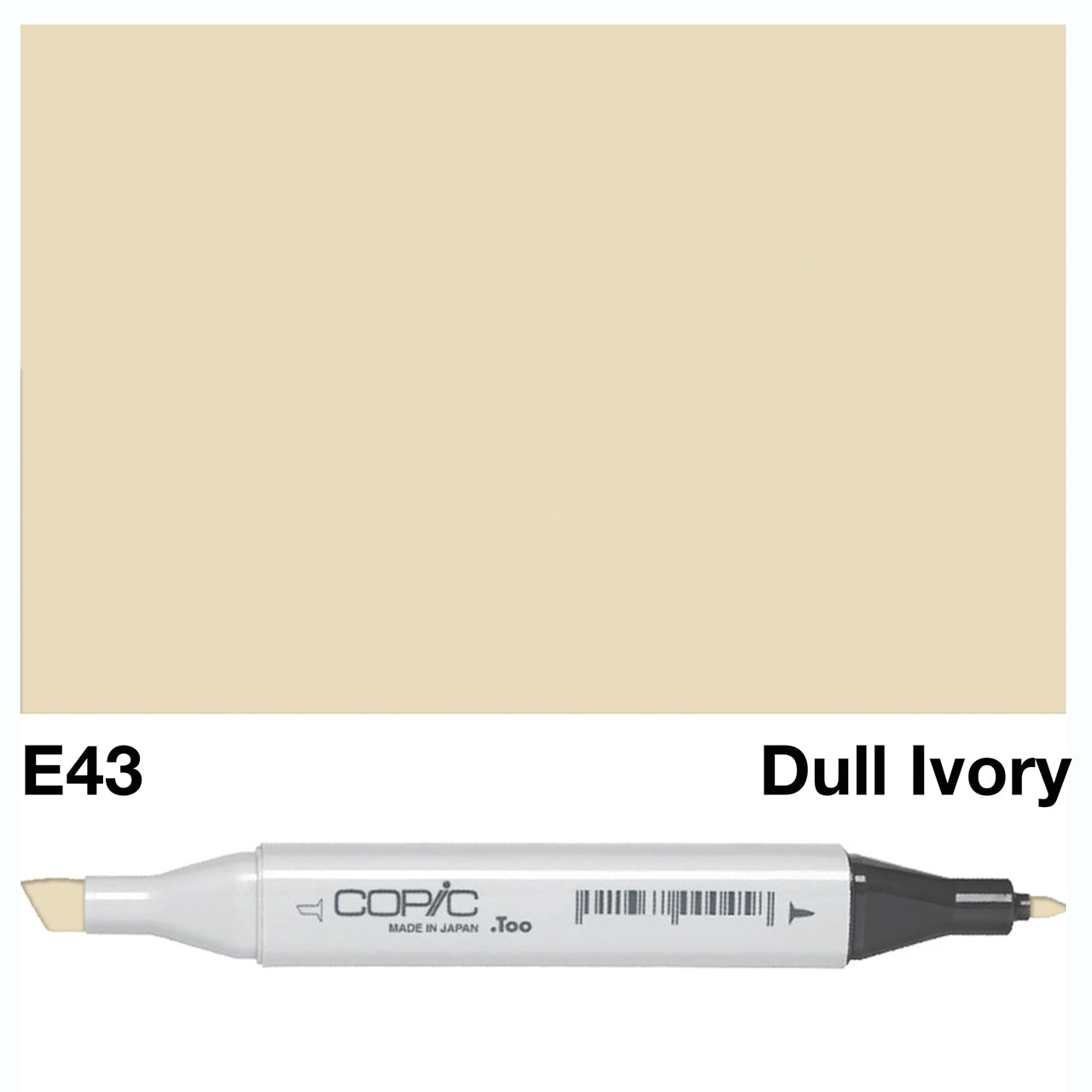 As a professional artist, you need tools that are reliable and produce quality results. The COPIC SKETCH MARKER E 43 DULL IVORY is an essential addition to your collection. This marker provides smooth coverage with its unique blend of colors, making it perfect for creating realistic skin tones and muted shades. With its long-lasting ink and versatile tip, this marker truly lets your creativity shine. Main image