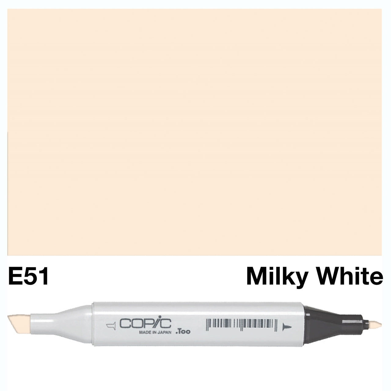 As an expert in the marker industry, the COPIC SKETCH MARKER E 51 MILKY WHITE is a high-quality, versatile tool. Its unique feature of being a milky white color offers a wide range of shading options, making it a must-have for any artist or designer. With a high pigment load and smooth application, it delivers superior blending and seamless coverage. Main image