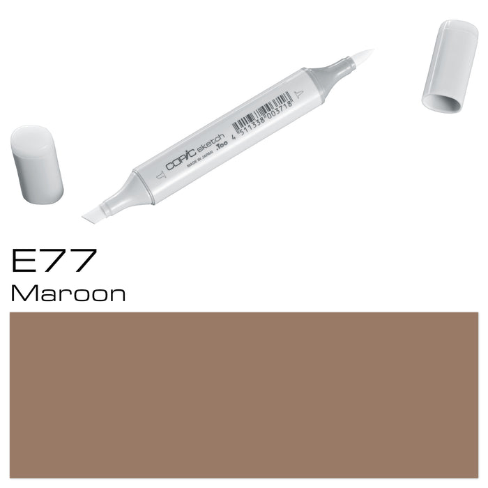 Copic Sketch Marker E77 Maroon - Al Masam Stationery LLC
