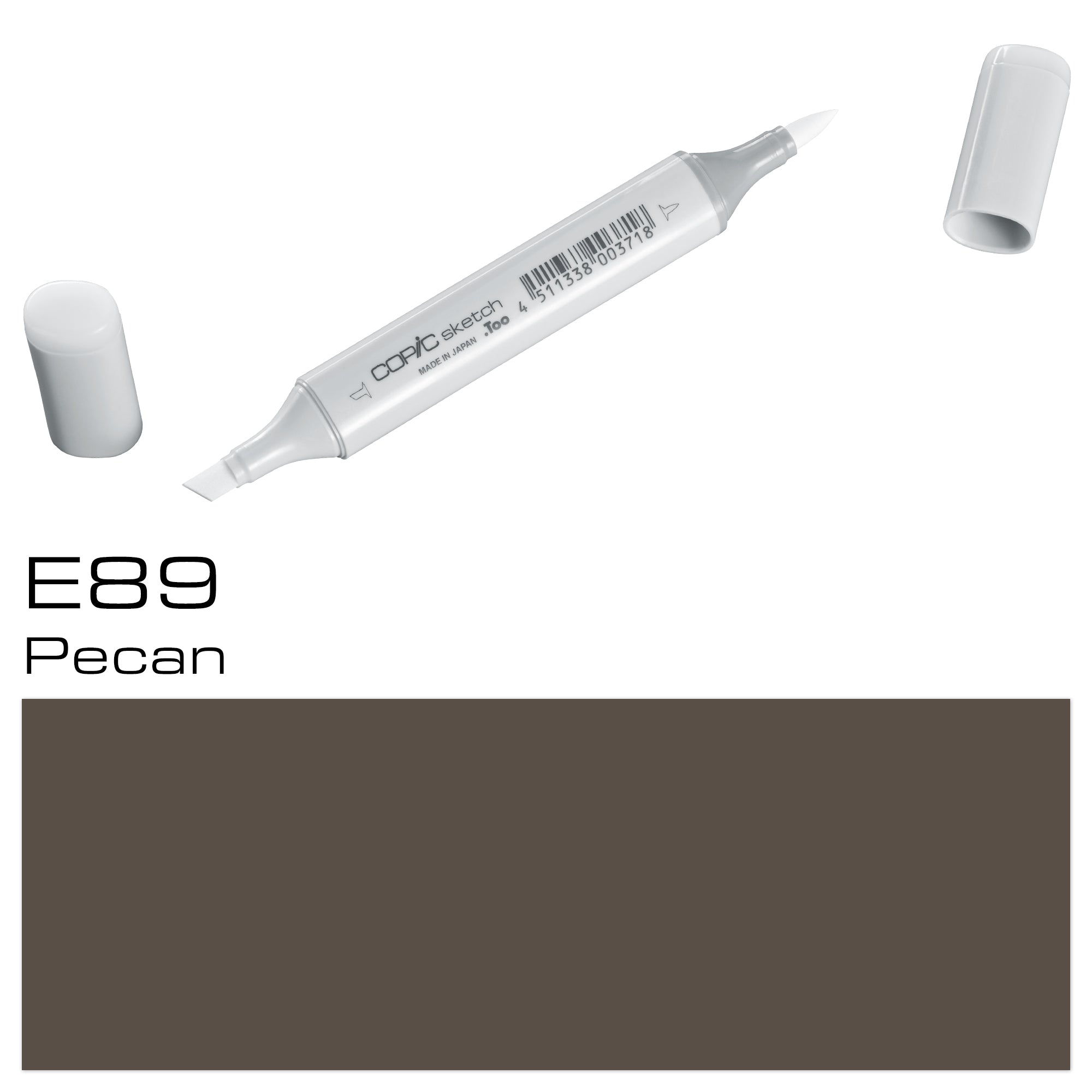The COPIC SKETCH MARKER E89 PECAN is an essential tool for artists and designers alike. With its rich, deep color and high-quality ink, this marker allows for precision and control in your artwork. Made with the highest quality materials, it is perfect for illustrating, sketching, and coloring. Main image