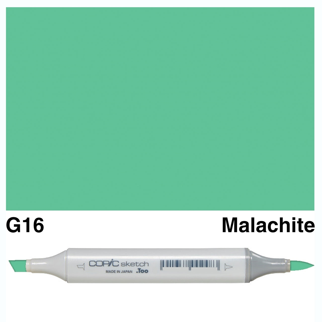 Enhance your artwork with the COPIC SKETCH MARKER G 16 MALACHITE. With its vibrant green color and high-quality ink, this marker allows for smooth and precise coloring. As a trusted brand among artists, COPIC ensures long-lasting, fade-resistant results. Perfect for adding depth and dimension to any design. Main image