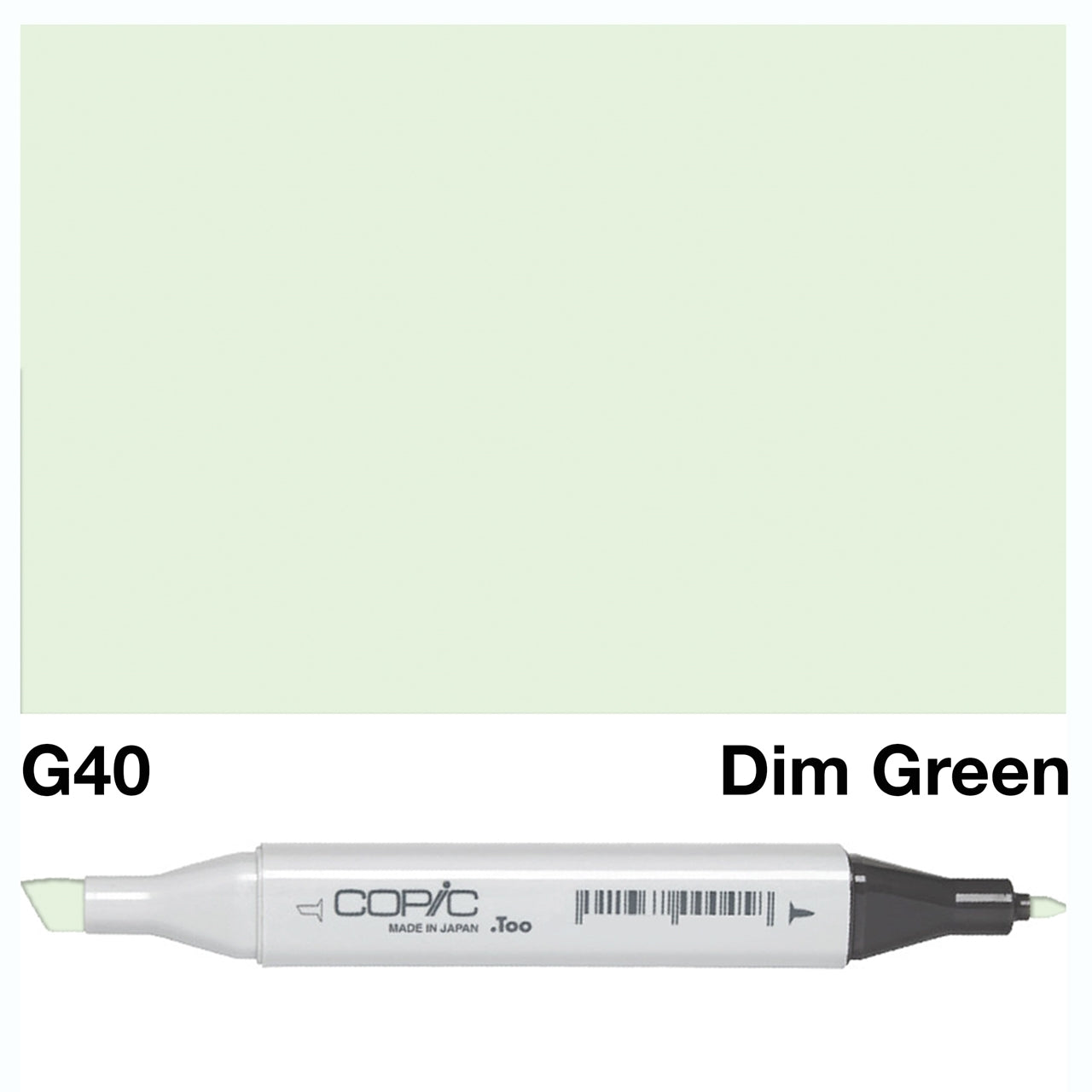 The COPIC SKETCH MARKER G 40 DIM GREEN offers rich, vibrant color to bring your artwork to life. With its dual-ended design, this marker allows for smooth blending and precise detailing. Made with high-quality materials, it is perfect for professional artists and beginners alike. Main image