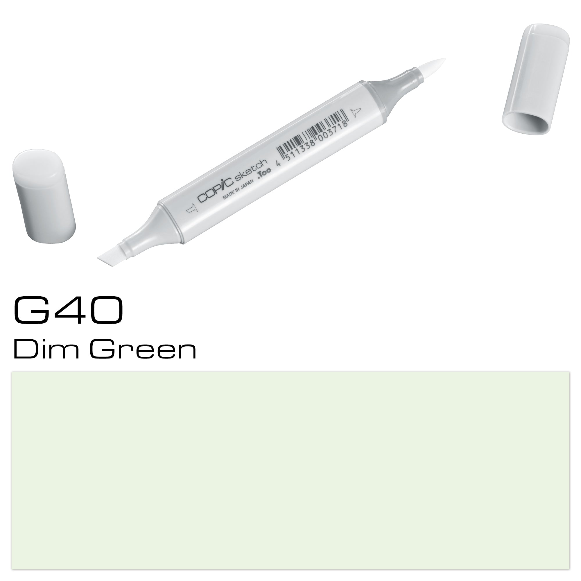 Create beautiful, vibrant illustrations with the COPIC SKETCH MARKER G40 DIM GREEN. Its high-quality ink is blendable and long-lasting, allowing for smooth and precise coloring. Perfect for artists and illustrators looking to add depth and dimension to their work. Main image