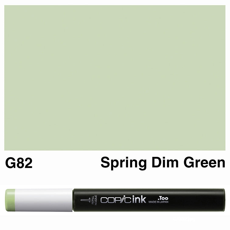 Enhance your artwork with the vibrant and long-lasting COPIC SKETCH MARKER INK G82. This high-quality ink provides a 82% saturation, ensuring smooth and consistent coverage. Its alcohol-based formula allows for quick drying and compatibility with a wide range of surfaces. Elevate your artistic expression with COPIC SKETCH MARKER INK G82. Main image