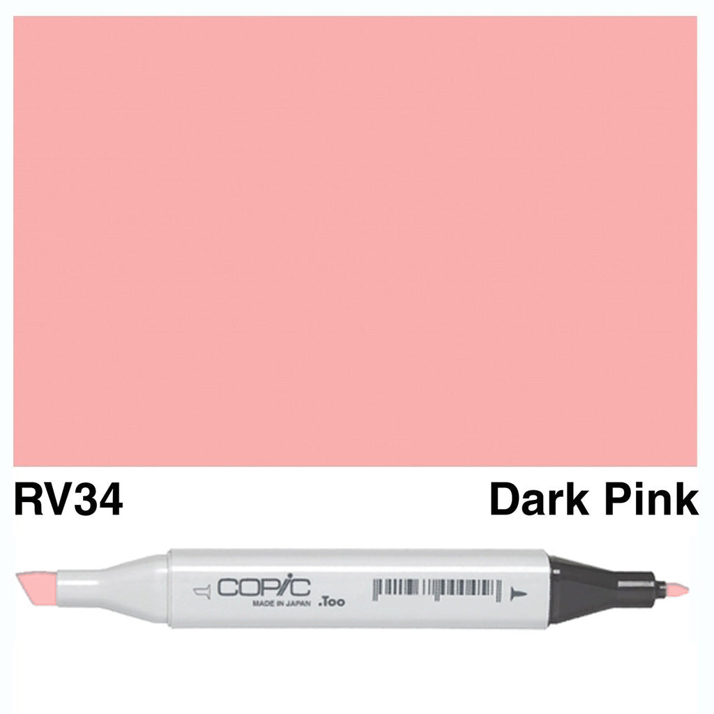 Copic Sketch Marker Rv 34 Dark Pink - Al Masam Stationery LLC Main image