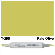 Copic Sketch Marker Yg 95 Pale Olive - Al Masam Stationery LLC Main image