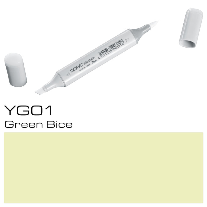 Copic Sketch Marker Yg01 Green Bice - Al Masam Stationery LLC