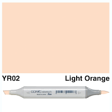 Copic Sketch Marker Yr 02 Light Orange - Al Masam Stationery LLC Main image