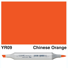 Copic Sketch Marker Yr 09 Chinese Orange - Al Masam Stationery LLC Main image