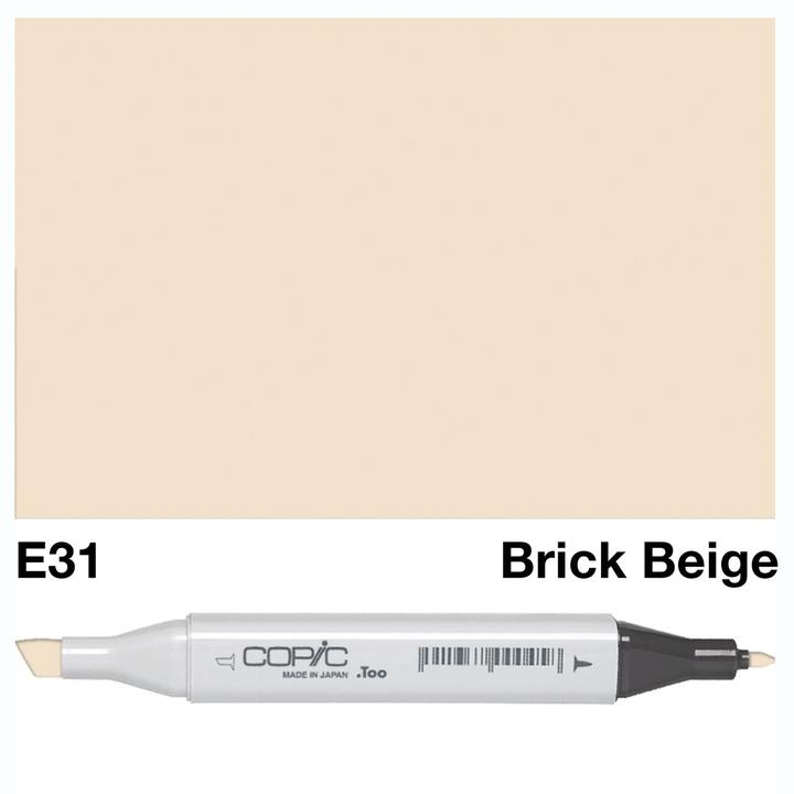 E 31 Brick Beige Copic Marker - Al Masam Stationery LLC Main image