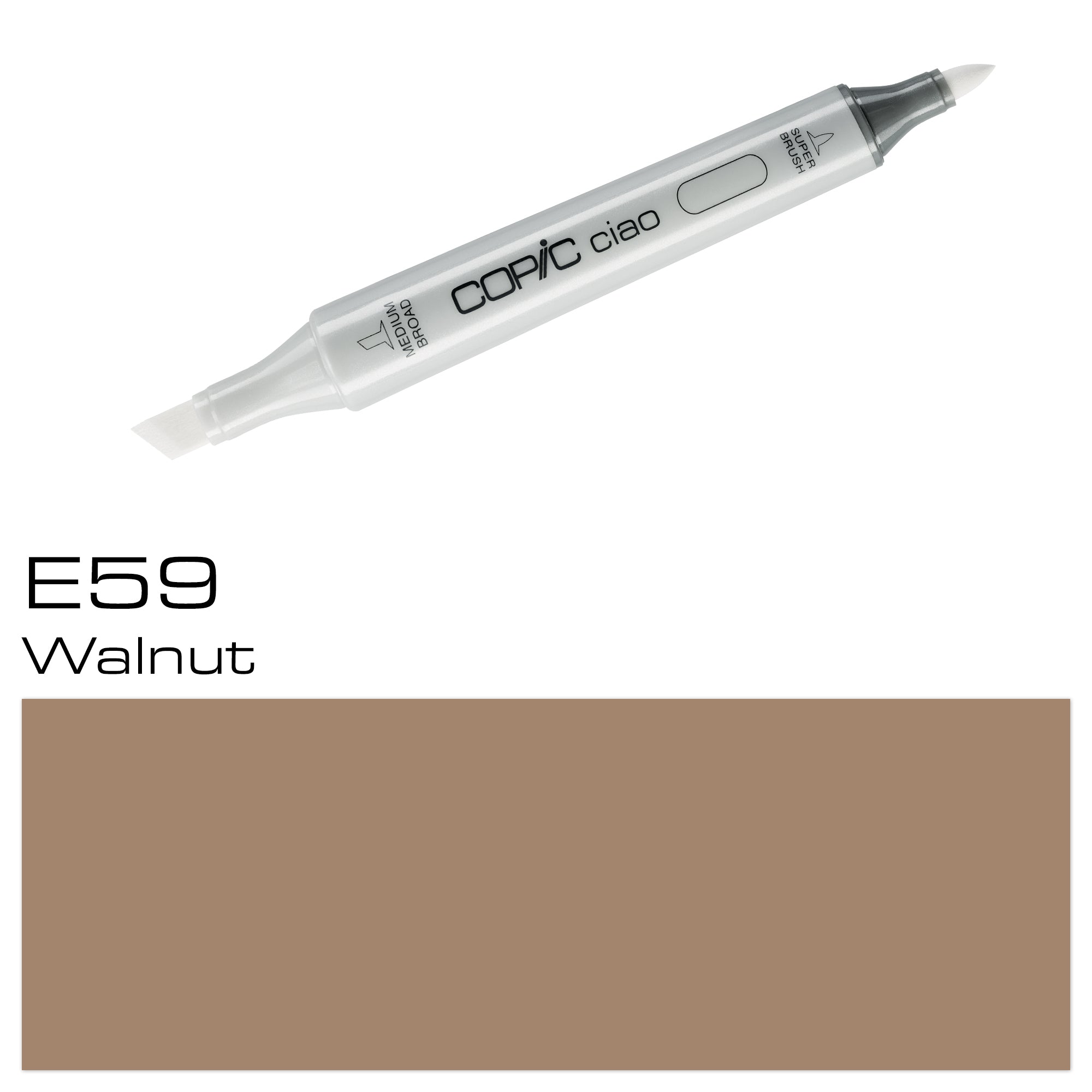 E59 Walnut  Copic Ciao Marker - Al Masam Stationery LLC Main image