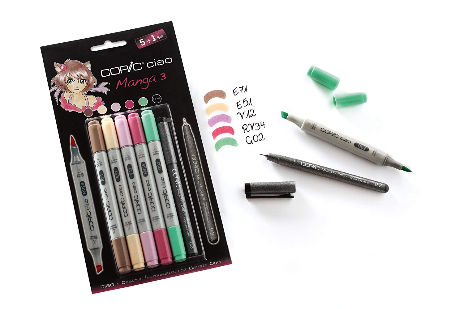 Copic Ciao Set 5+1 Manga 3 Secondary image