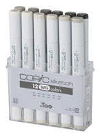 Copic Sketch 12Pc Colors Sets - Warm Grey - Al Masam Stationery LLC