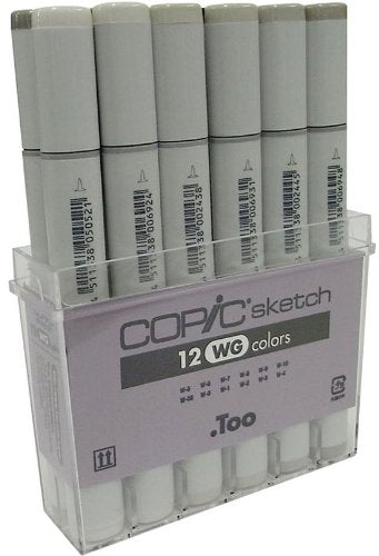 Copic Sketch 12Pc Colors Sets - Warm Grey - Al Masam Stationery LLC