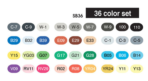 Copic Sketch 36Pc Colors Sets Secondary image