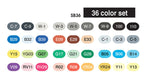 Copic Sketch 36Pc Colors Sets - Al Masam Stationery LLC