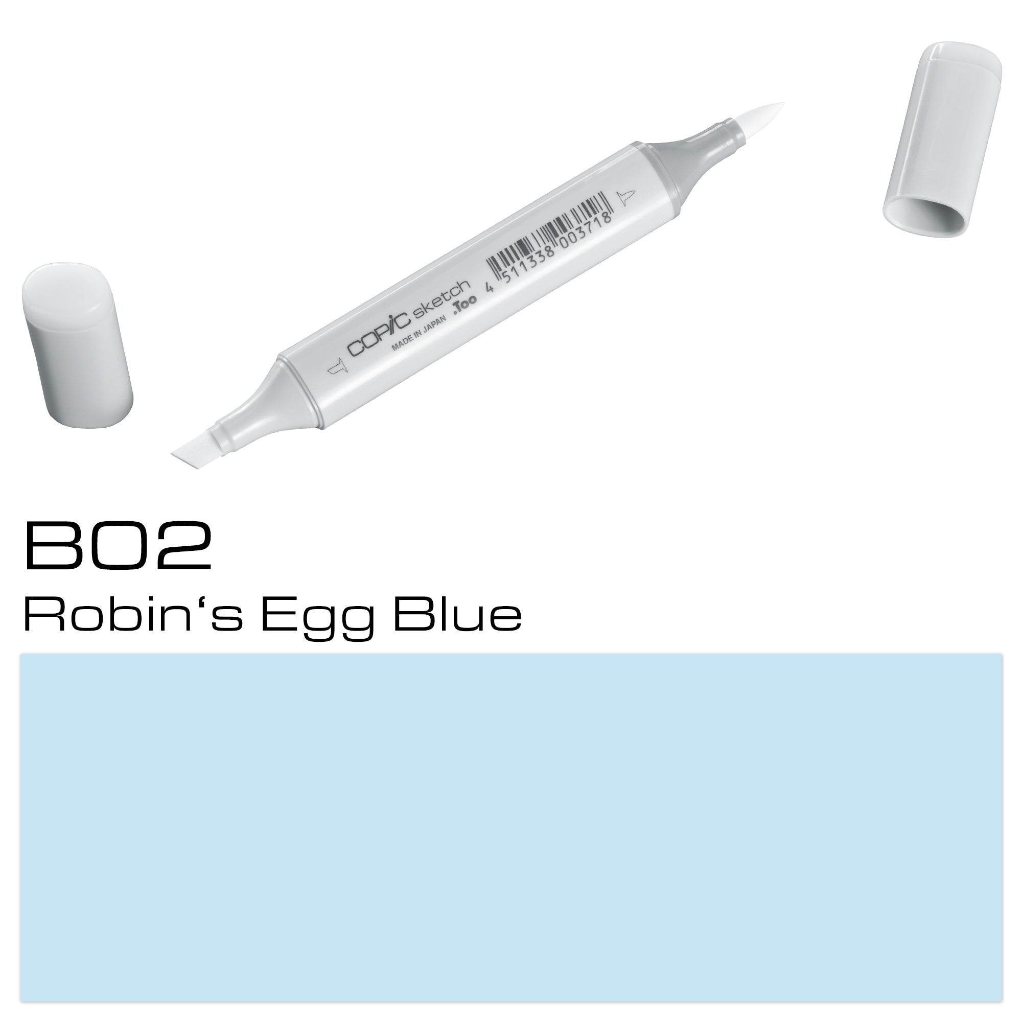 Copic Sketch Marker B02 Ribins Egg Blue - Al Masam Stationery LLC Main image